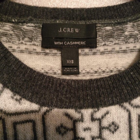 J.Crew Aztec Navajo WOOL+ CASHMERE L/Sleeve Sweater Knit , XXS with MEASUREMENTS - Picture 4 of 6